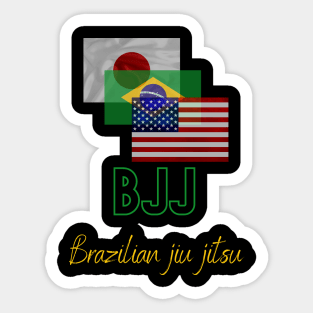 BJJ Flags Sticker